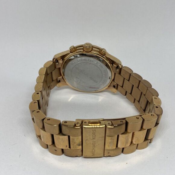 Michael Kors Runway MK5128 Womens Stainless Steel Analog Dial Quartz Watch JK371 - Picture 10 of 12